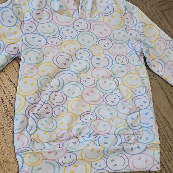 Colorful Smiley Face Hoodie Size 4 - Picture 2 of 9